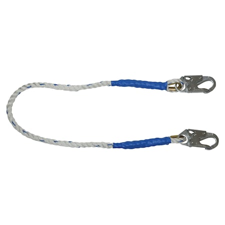 4 Ft RESTRAINT LANYARD, ROPE WITH SNAP